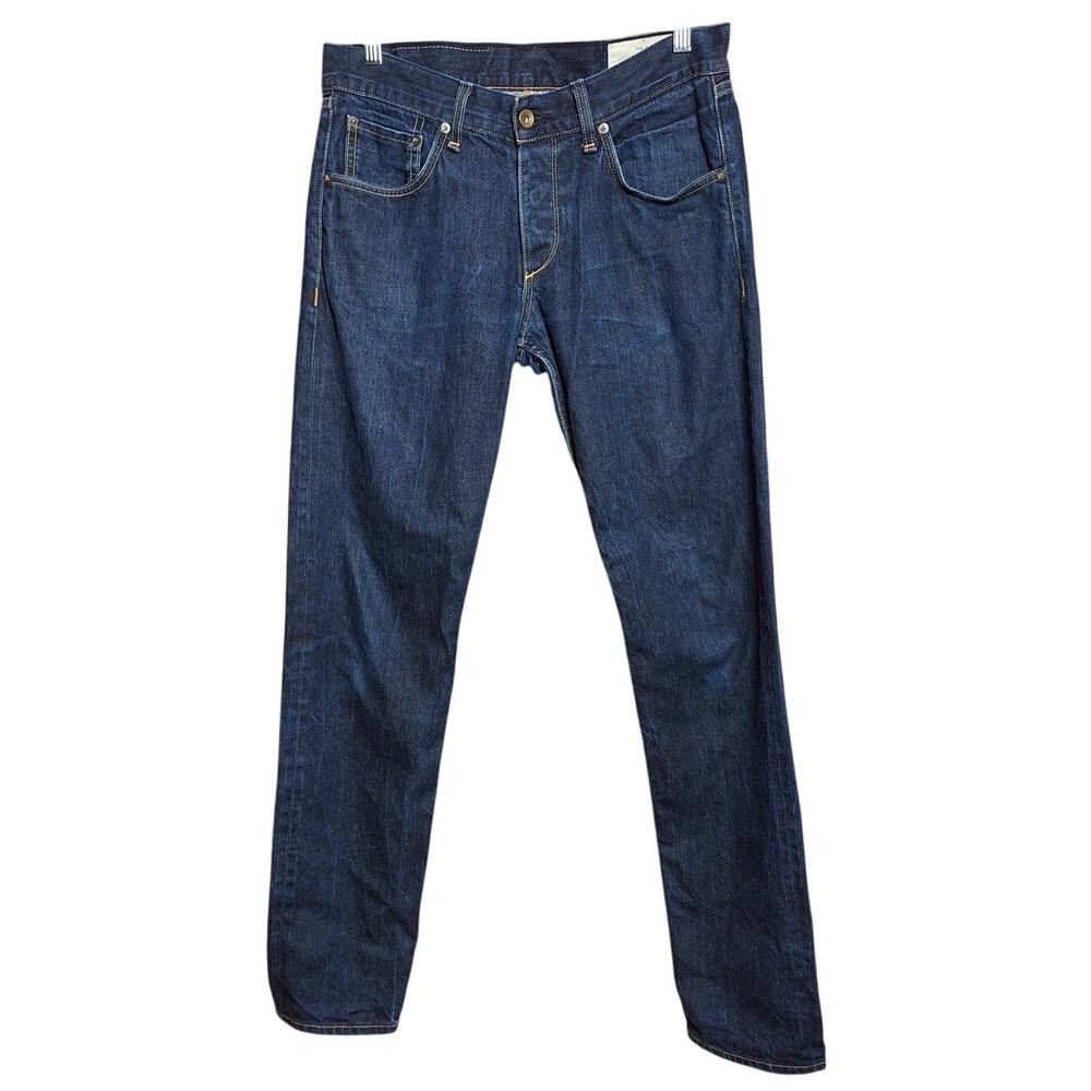 Rag & bone standard issue Fit 2 slim jeans mens dark blue 31x32 casual denim
